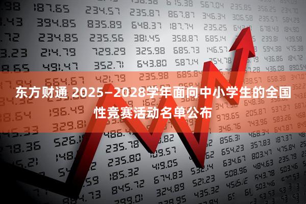 东方财通 2025—2028学年面向中小学生的全国性竞赛活动名单公布